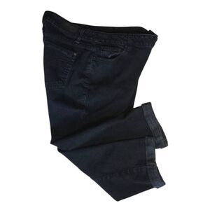 DKNY Soho Dark Blue Ankle Cuff Jeans Size 12